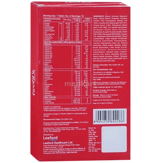 geofit men tablet 10's